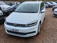 Used VW Touran SEL 150 HP (110 kW) 2019 White MPV