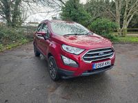 Used Ford Ecosport Zetec 125 HP (91 kW) 2018 Red SUV