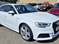 Used Audi A3 S-Line 150 HP (110 kW) 2019 White Sedan