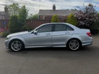 Begagnad Mercedes C220 AMG 2014 Silver Sedan