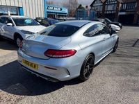 Used Mercedes C220 AMG line 170 HP (125 kW) 2016 Silver Coupe