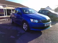 Used Skoda Fabia SE 95 HP (69 kW) 2017 Blue Hatchback