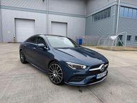 Used Mercedes CLA220 AMG Line Premium Plus 190 HP (139 kW) 2020 Blue Sedan