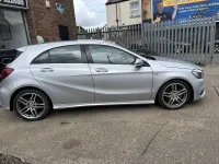 Used Mercedes A200 AMG line 136 HP (100 kW) 2015 Silver Hatchback