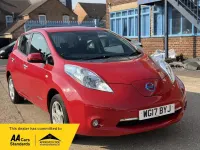 Used Nissan Leaf Acenta 80 kW (109 HP) 2017 Red Hatchback