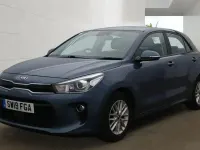 Used Kia Rio 100 HP (73 kW) 2019 Blue Hatchback