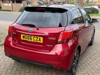 Used Toyota Yaris Hybrid Design 2016 Red Hatchback