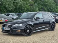 Used Audi A3 Sportback S-Line 2015 Black Hatchback