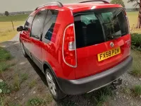 Used Skoda Roomster 105 HP (77 kW) 2008 Red MPV