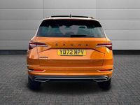 Used Skoda Karoq SportLine 110 HP (80 kW) 2022 Phoenix orange metallic SUV