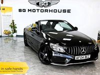 Used Mercedes C250 AMG line 204 HP (150 kW) 2017 Black Cabriolet