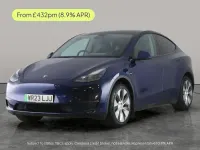 Used Tesla Model Y Long Range AWD 378 kW (514 HP) 2023 Blue SUV