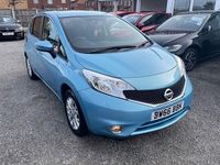 Used Nissan Note Acenta 80 HP (58 kW) 2016 Blue Hatchback