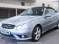 Käytetty Mercedes CLK200 2009 Hopea Avoauto