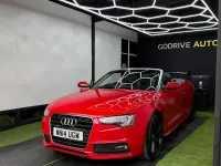 Used Audi A5 Cabriolet S-Line 177 HP (130 kW) 2014 Red Cabriolet