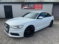 Begagnad Audi A6 Black Edition 190 HK (139 kW) 2014 Vit Sedan