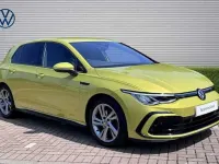 Used VW Golf VIII R-line 150 HP (110 kW) 2020 Yellow Hatchback