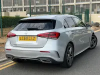 Used Mercedes A200 AMG line 163 HP (119 kW) 2019 Silver Hatchback