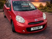 Used Nissan Micra Acenta 98 HP (72 kW) 2011 Red Hatchback