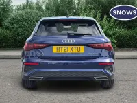 Used Audi A3 S-Line 150 HP (110 kW) 2021 Blue Sedan