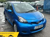 Used Toyota Aygo 67 HP (49 kW) 2009 Blue Hatchback