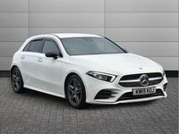 Used Mercedes A250 AMG line 224 HP (164 kW) 2019 White Hatchback