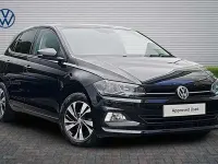 Begagnad VW Polo Match 95 HK (69 kW) 2020 Svart Halvkombi