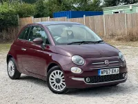 Used Fiat 500 Lounge 69 HP (50 kW) 2017 Red Hatchback