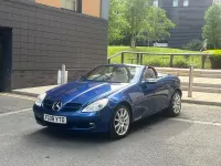 Used Mercedes SLK200 2008 Blue Cabriolet
