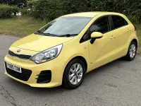 Used Kia Rio 2015 Yellow Hatchback