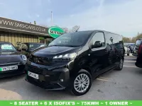 Käytetty Peugeot e-Traveller Active 100 kW (136 HP) 2025 Musta Tila-auto