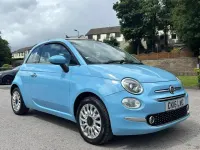 Used Fiat 500C Lounge 69 HP (50 kW) 2015 Blue Cabriolet