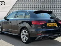 Used Audi A3 S-Line 150 HP (110 kW) 2018 Black Sedan