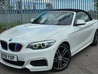Used BMW 218 M Sport 136 HP (100 kW) 2019 White Cabriolet