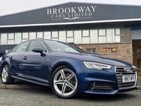 Used Audi A4 S-Line 190 HP (139 kW) 2017 Blue Sedan