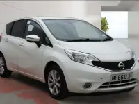 Used Nissan Note S 98 HP (72 kW) 2016 White Hatchback