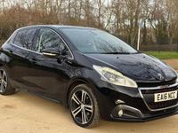 Used Peugeot 208 GT-line 110 HP (80 kW) 2016 Black Hatchback