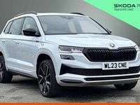 Used Skoda Karoq SportLine 150 HP (110 kW) 2023 Moon white metallic SUV