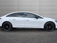 Used Mercedes EQE350 AMG line 214 kW (292 HP) 2025 Opalite white bright Sedan