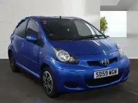 Used Toyota Aygo 67 HP (49 kW) 2009 Blue Hatchback