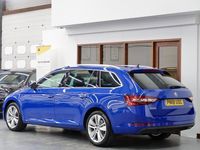 Used Skoda Superb SE L Executive 150 HP (110 kW) 2018 Blue Estate
