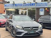 Begagnad Mercedes E220 AMG line 2018 Grå Sportkupé