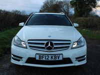 Used Mercedes C200 2012 White Estate