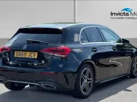Used Mercedes A200 AMG line 163 HP (119 kW) 2019 Cosmos black metallic Hatchback