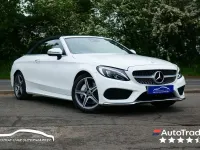 Second-hand Mercedes C300 AMG line 245 CP (180 kW) 2018 Alb Cabrio