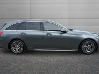Used Mercedes C300 AMG line 258 HP (189 kW) 2022 Selenite grey Estate