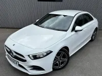 Used Mercedes A180 AMG line 114 HP (83 kW) 2019 White Sedan