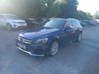 Used Mercedes C350e AMG line 293 HP (215 kW) 2017 Blue Estate