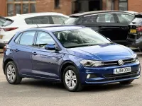Used VW Polo SE 80 HP (58 kW) 2019 Blue Hatchback