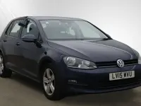 Used VW Golf VII Match 105 HP (77 kW) 2015 Blue Hatchback
